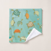 Schildkröten Badhandtuch Set (Waschlappen)