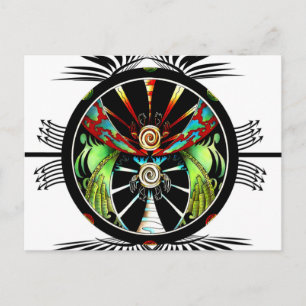 Schildkröten Balance  Postkarte