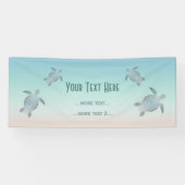 Schildkröten Beach Style Seeküste Banner (Horizontal)