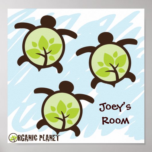 Schildkröten Bio Planet Custom Poster (Vorne)