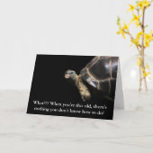 Schildkröten-Blase Karte (Gelbe Blume)