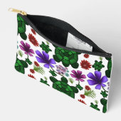 Schildkröten-Blumenmuster Zubehörtasche (Offen)