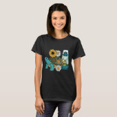 Schildkröten-Camping-Laterne Geschenk T-Shirt (Vorne ganz)
