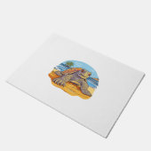 Schildkröten-Carton-Strand Fußmatte (Schrägansicht)