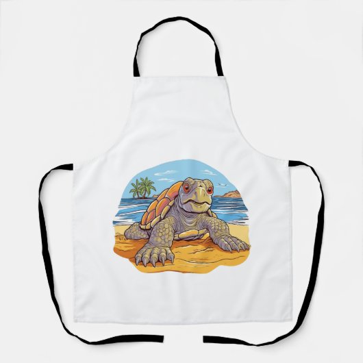 Schildkröten-Carton-Strand Schürze (Vorderseite)