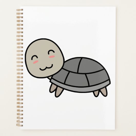Schildkröten-Cartoon-Tier Planer (Vorderseite)