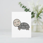 Schildkröten-Cartoon-Tier Postkarte (Stehend Vorderseite)