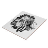 Schildkröten-Clan – Native American Fine Schwarz u Fliese (Seite)