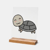 Schildkröten-Comic-Tier Acrylschild (Winkel)