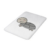Schildkröten-Comic-Tier Badematte (Schrägansicht)