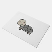 Schildkröten-Comic-Tier Fußmatte (Schrägansicht)