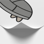 Schildkröten-Comic-Tier Geschenkpapier (Ecke)