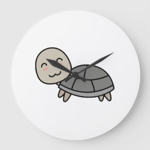 Schildkröten-Comic-Tier Große Wanduhr