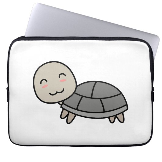 Schildkröten-Comic-Tier Laptopschutzhülle (Vorderseite)