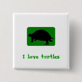 Schildkröten der Liebe I Button (Vorderseite)
