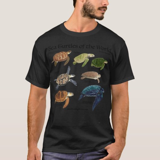 Schildkröten der Welt Freunde T-Shirt (Vorderseite)