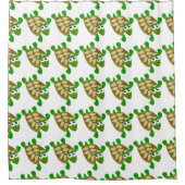 Schildkröten-Design Duschvorhang (Vorderseite)