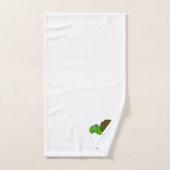 Schildkröten-Design Monogramm Badhandtuch Set (Handtuch)