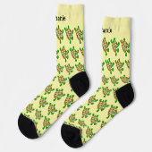 Schildkröten-Design personalisiert Socken (Linkes Detail)