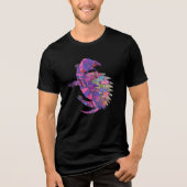 Schildkröten-Design T-Shirt Tri-Blend Shirt (Vorderseite)