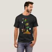 Schildkröten, die auf Tree Pumpkin Bats glückliche T-Shirt (Vorne ganz)