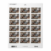 Schildkröten-Foto-Adressetiketten Adressaufkleber (Vorne)