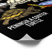 Schildkröten Galapagos Tortoise Art Schildkröte Poster (Ecke)