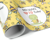 Schildkröten-Geburtstag Geschenkpapier (Rolleneckpunkt)