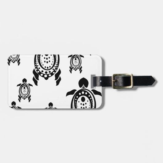 schildkröten gepäckanhänger (Vorderseite horizontal)