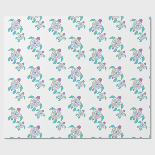 Schildkröten-Geschenkpapier Geschenkpapier (Flach)