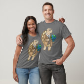 Schildkröten-Geschichtslehrer-Globus T-Shirt (Unisex)
