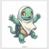 Schildkröten-Ghoul Aufkleber (Blatt)