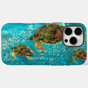 Schildkröten gleiten_Meer aus Glas iPhone 16 Pro Max Hülle