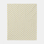 Schildkröten-Hexagon-Muster-Gelb-Grau Fleecedecke (Vorderseite)