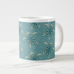 Schildkröten Hintergrund Jumbo-Tasse