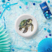 Schildkröten in Aquarellpapier Bowles Pappteller (Party)