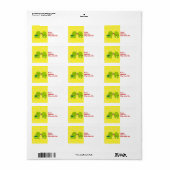 Schildkröten in Liebe Adressaufkleber (Vorne)