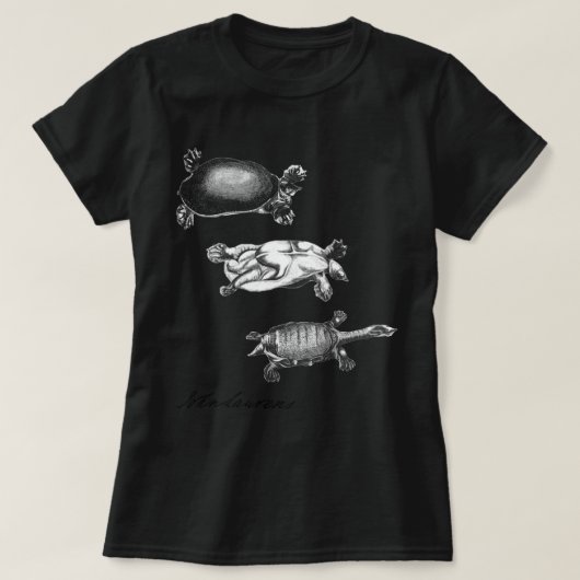 Schildkröten Johns Laurenss (dunkle Shirt-Art) T-Shirt (Design vorne)