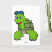 Schildkröten-Kappe Karte (Rückseite)