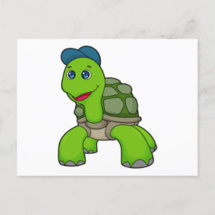 Schildkröten-Kappe Postkarte