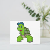 Schildkröten-Kappe Postkarte (Stehend Vorderseite)