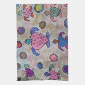 Schildkröten & Kreise Handtuch (Vertikal)