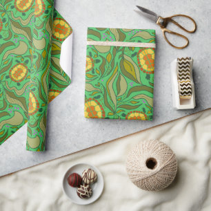Schildkröten-Kunst Nahtloses Muster Männlich Geschenkpapier
