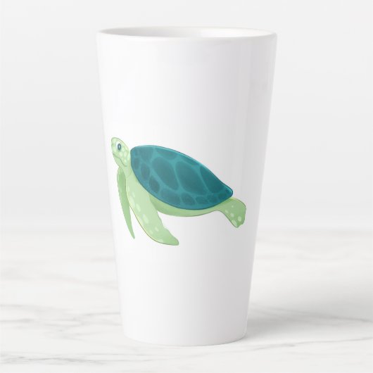 Schildkröten-Latte-Tasse Milchtasse (Vorderseite)