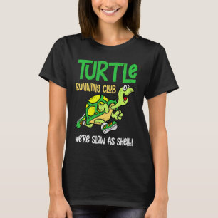 Schildkröten Laufclub Marathon Joggen Läufer Renne T-Shirt