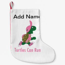 Schildkröten laufen kleiner weihnachtsstrumpf