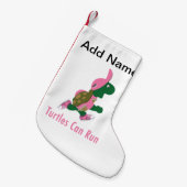 Schildkröten laufen kleiner weihnachtsstrumpf (Vorderansicht (hängend))