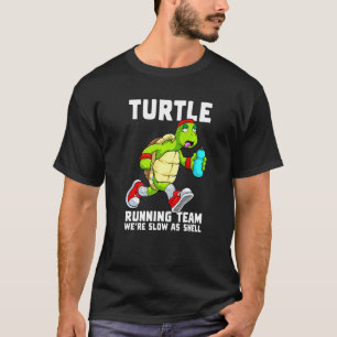 Schildkröten Laufteam Lustiger Läufer Marathon Mee T-Shirt