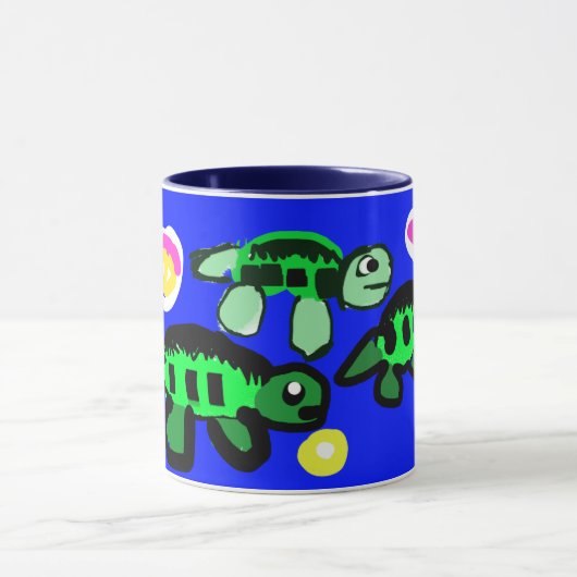 Schildkröten Leben Tasse (Zentrum)