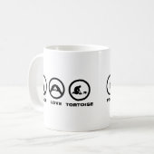 Schildkröten-Liebhaber Kaffeetasse (Vorderseite Links)